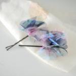 Blue Watercolors. Hairpin Set By Kimart - Made To..