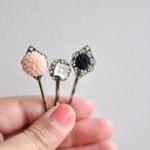 Sweet Bouquet. Floral Bobby Pin Hairpins