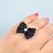 Black Tie Affair Bow Ring by KimArt - made to order